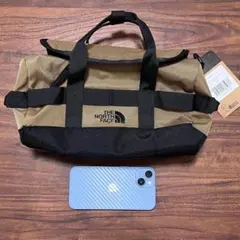 THE NORTH FACE ダッフルバッグ 小型 ベージュ/ブラック