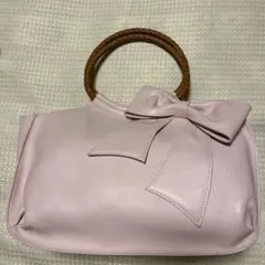 お値下げ　キタムラ　リボンバッグ　ピンク