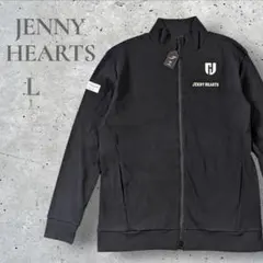 新品　JENNYHEARTS ゴルフ　ジャケット　黒　ジャージー　ニット