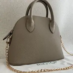 希少✨美品✨ボナベンチュラ エマ ミニバッグ シュリンクレザー 22 グレージュ