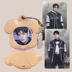 StrayKidsミニうちわキーホルダーフォトカードスンミンチャンビン　ぱぴーむ
