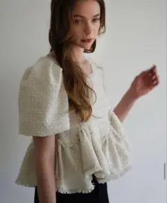 【 sayan様　専用】acka tweed peplum tops
