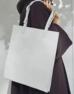 YAHKI グレー レザートートバッグ