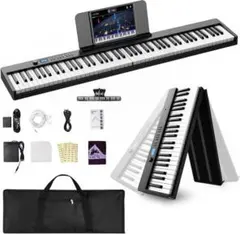新品未開封】ニコマク NikoMaku 88鍵盤 電子ピアノ SWAN-S 黒 - メルカリ