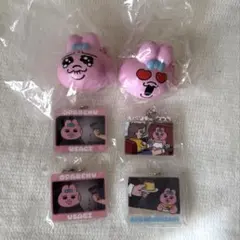 おぱんちゅうさぎ アクリルキーホルダー ミニクイーズマスコット 6点まとめ売り