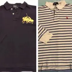 Ralph Laurenの長袖ポロシャツ2枚セット