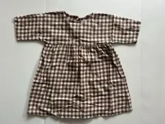OrganicZoo Chestnut Gingham Gather Dress