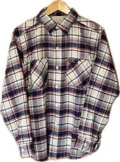 XLサイズ BONCOURA ネルシャツ オンブレチェック 日本製 size42 XLサイズ BONCOURA ネルシャツ オンブレチェック 日本製 size42