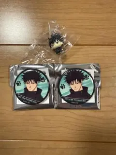 呪術廻戦 死滅回遊 伏黒恵 めじるしアクセサリー &まねきねこ限定缶