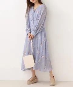 【美品】花柄ワンピース one after another NICE CLAUP