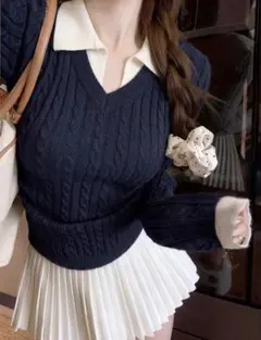 SHEIN 秋冬 長袖 ニット セーター