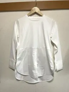 【新品タグ付き】UNFILO シャツコンビレイヤードシャツ　Sサイズ
