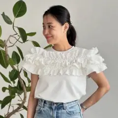 THE TOE Porto Puff Blouse White - メルカリ