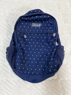 Coleman キッズ リュック ネイビー ドット柄