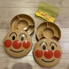 アンパンマン 弁当箱 2個セット スプーンフォーク付きのサムネイル