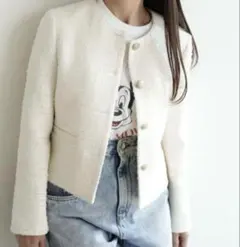 新品未使用　CARLA フラッフィージャケット 2025年最新】Carla ジャケット・アウターの人気アイテム - メルカリ