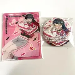 ウィンブレ　サンリオ 2nd アクリルカード ホログラム缶缶バッジ　椿野佑