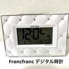 液晶不具合ありFrancfranc RHYTHM デジタル置時計 ホワイト