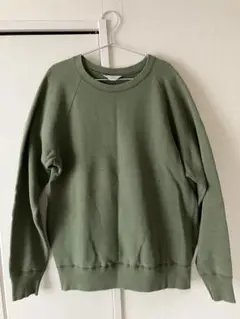 UNUSED アンユーズド オリーブグリーン クルーネックスウェット