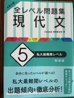 全レベル問題集 現代文 5 私大最難関レベル 新装版