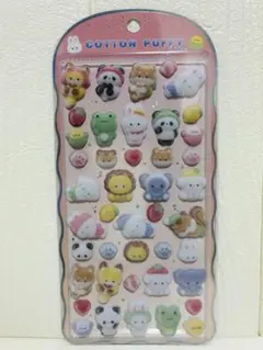 【国内正規品】コットンパフィーシール　アニマル　動物