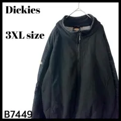 状態良好◎ ディッキーズ ハーフジップ フリース ジャケット 裏ボア 黒 3XL