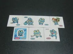 ケロマツ　７枚セット　ポケモン　デコキャラシール　第一パン