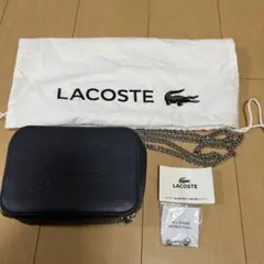 美品‼️LACOSTE ネイビー ショルダーバッグ