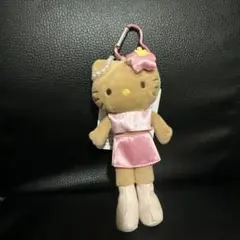 ハローキティ　スタイルアップマスコット　ヒョウ　ピンク　日焼けキティ