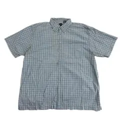 OLDGAPオールドギャップ半袖チェックシャツXL90sXL刺繍ロゴメンズXL