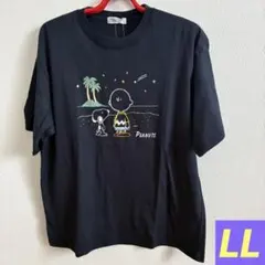 【新品】スヌーピー メンズTシャツ LLサイズ ネイビー 綿100% 残り1点のサムネイル