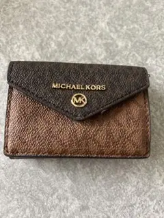 MICHAEL KORS 三つ折り財布 ブラウン/ブラック