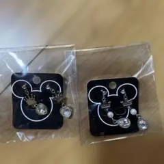 ディズニー ピアス ミッキー型 ハート型
