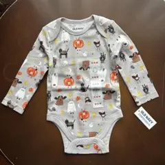 【新品未使用】Old Navy ハロウィン柄 ロンパース 3-6Mのサムネイル