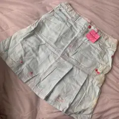 Mezzo Piano 刺繍入りプリーツスカート 160cm