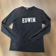 EDWIN ブラック 長袖カットソー SMALL