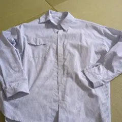 ストライプシャツ、サイズLくらい