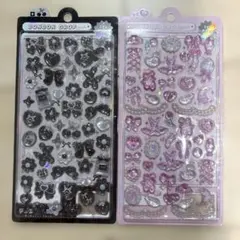 【国内正規品】ボンボンドロップシール ガーリーボンボン モノクロ 2枚セット