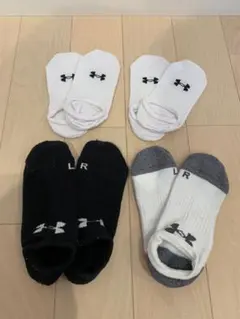 【未使用あり】UNDER ARMOUR ソックス 4足セット MDサイズのサムネイル