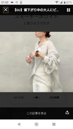 新品シアーシャツブラウス グレーベージュ