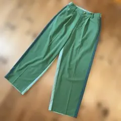 as know as de base カジュアルパンツ グリーン系　フリーサイズ