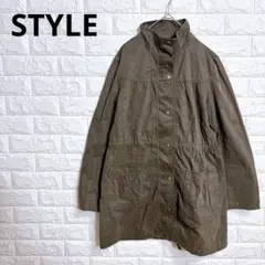 3962 東京スタイル ジャンパー M ブラウン 綿100％ オーバーサイズ