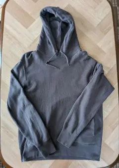 UNIQLO ダークグレー フーディ パーカー L