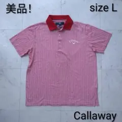 美品！Callaway　☆　半袖　ポロシャツ　ゴルフウェア　L