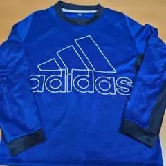 【150cm】adidas アディダス 長袖 トレーナー ブルー