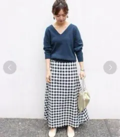 値引き★SLOBE IENA スローブイエナ40 ギンガムチェックマキシ丈