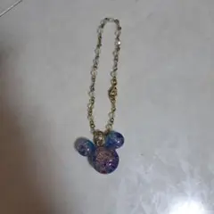 ミッキー　キラキラ　バッグチャーム　キーホルダー