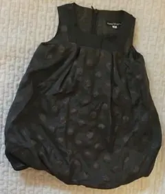 BeBe　フォーマルワンピース　90　女の子　ドット　黒　バルーン