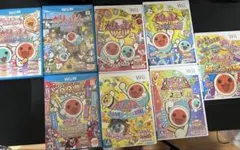【全8本】太鼓の達人 Wii & Wii U ソフト 全種類 コンプリートセット