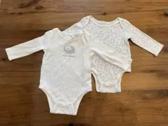 babyGAP長袖ロンパース70cm 2枚セット